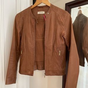 Parisian leather Moto jacket